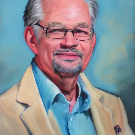 Prompt: painting of jim allsup