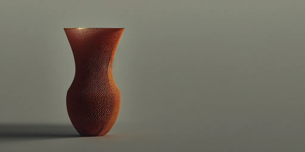 Image similar to honeycomb vase traditional design by tomas gabzdil libertiny, product design, film still from the movie directed by denis villeneuve with art direction by zdzisław beksinski, telephoto lens, shallow depth of field