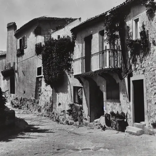 Image similar to A photo of a Spanish village from the Spanish Civil War