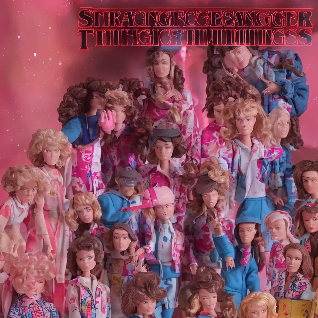 Image similar to Stranger Things Barbie Doll in the upside down