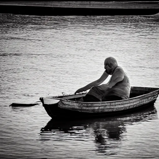 Image similar to and so we beat on, boats against the current, borne back ceaselessly into the past, ( eos 5 ds r, iso 1 0 0, f / 8, 1 / 1 2 5, 8 4 mm, postprocessed, 4 k, postprocessed, crisp face, facial features )