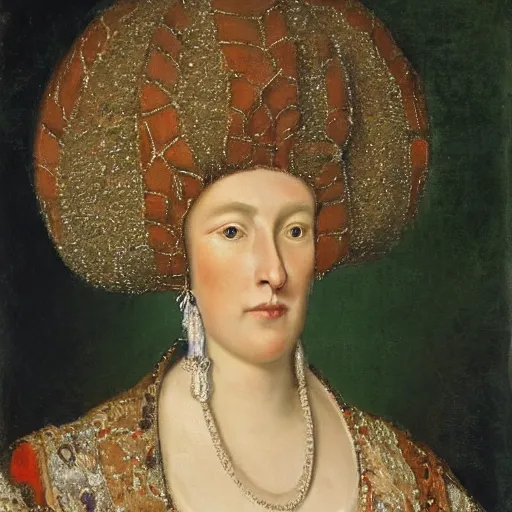 Prompt: portrait of nepoloma, duchess of nenetia. she is 5 5. in russian style