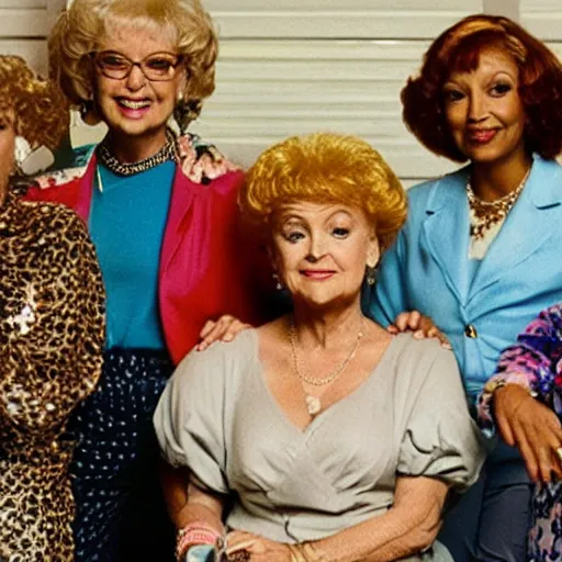 Prompt: golden girls worldstar Hiphop reality TV weed dispensary reboot television SD directed by Wes Anderson