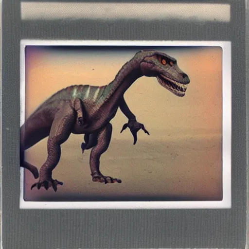 Prompt: dinosaur polaroid