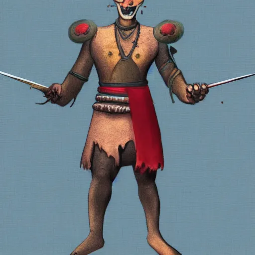 Image similar to a Guiro Rasp Warrior, Character design, concept art