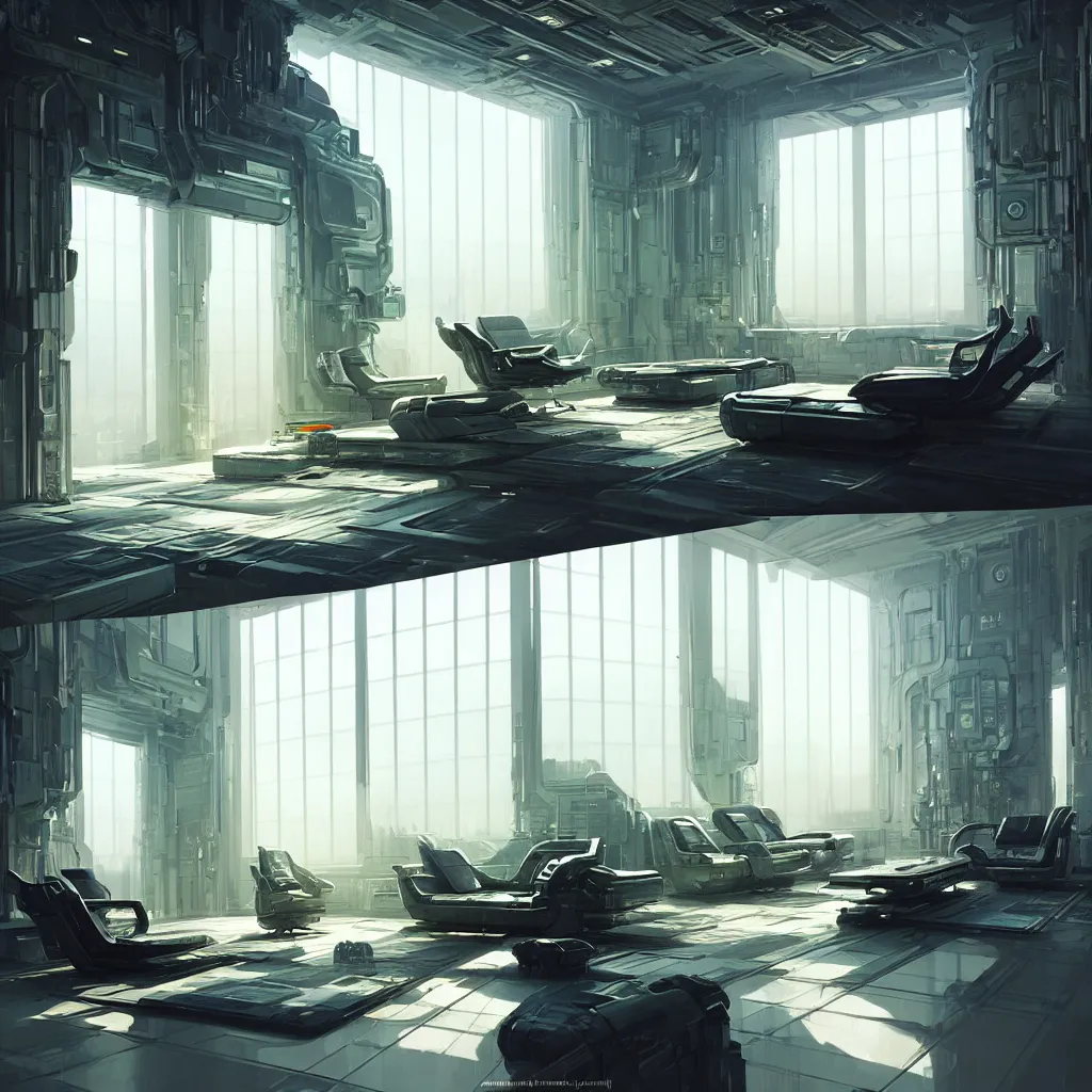 Prompt: Ultra realistic illustration, Futuristic living room with tall walls and windows to the outside, no repetition, sci-fi, intricate, highly detailed, digital painting, artstation, cgnode, concept art, smooth, sharp focus, cinematic lighting ,colorful, art by Maciej Rebisz and ashley wood and Fenghua Zhong