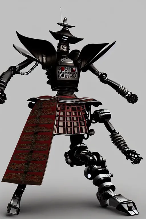 Image similar to robot samurai realistic