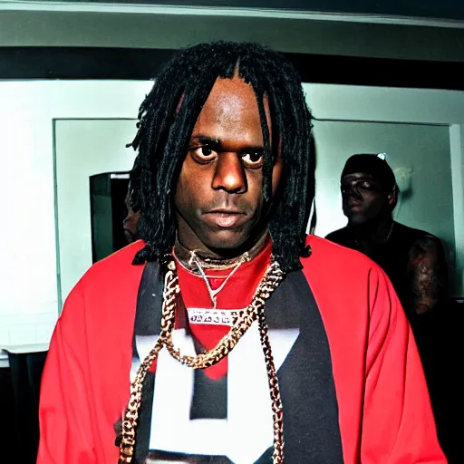 Image similar to Chief Keef in the backrooms