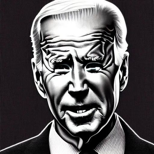 Prompt: Joe Biden and everywhere at the end of time by the Caretaker, artwork by Ivan Seal, abstract, dementia, 8k, high definition, highly detailed