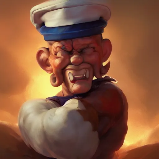 Prompt: popeye the sailor man, huggy wuggy from poppy playtime video game, fullbody, ultra high detailed, oil painting, greg rutkowski, charlie bowater, yuumei, yanjun cheng, unreal 5, daz, hyperrealistic, octane render, rpg portrait, dynamic lighting, fantasy art, beautiful face