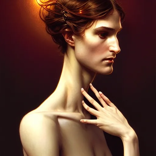 Prompt: Steve Jobs, fantasy, intricate, elegant, dramatic lighting, emotionally evoking symbolic metaphor, highly detailed, lifelike, photorealistic, digital painting, artstation, concept art, smooth, sharp focus, illustration, art by John Collier and Albert Aublet and Krenz Cushart and Artem Demura and Alphonse Mucha