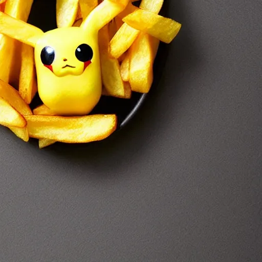 Image similar to Pikachu shaped fries