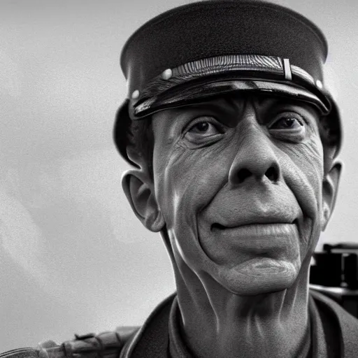 Prompt: hyperrealistic dslr film still of barney fife surprised in afghanistan war, stunning 8 k octane comprehensive 3 d render, inspired by istvan sandorfi & greg rutkowski & unreal engine, perfect symmetry, dim volumetric cinematic lighting, extremely hyper - detailed, extremely lifelike attributes & lifelike texture, intricate, masterpiece, artstation, stunning