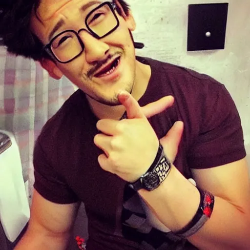Image similar to Markiplier in a kawaii style,