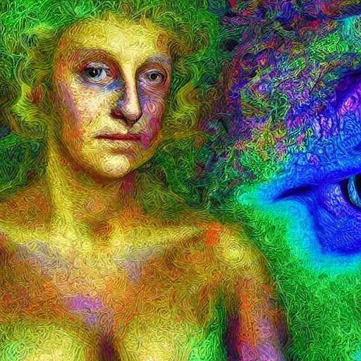 Prompt: a google deep dream image