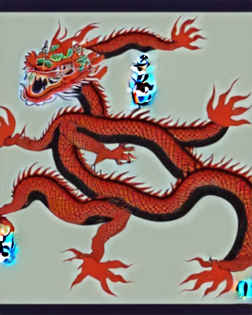 Prompt: chinese dragon by toriyama akira