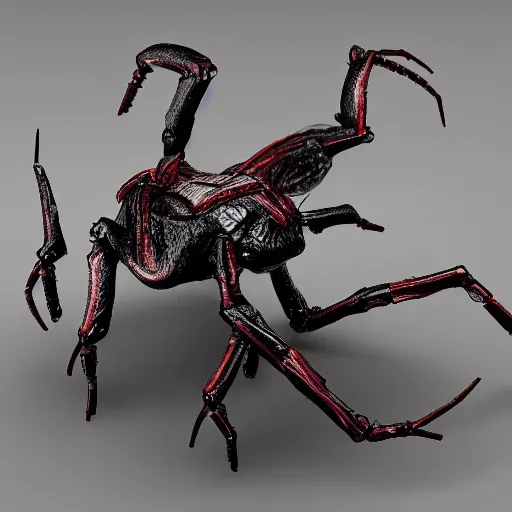 Prompt: cyclops minature spider horse with 8 legs, trending on artstation, scary