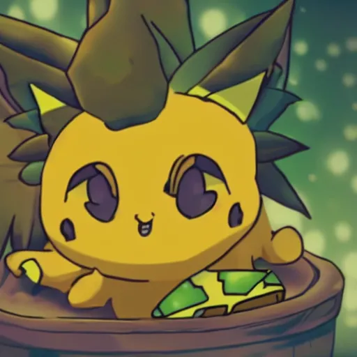 Image similar to stoned pichu, high, marijuana