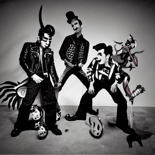 Prompt: rockabilly demon, rockabilly goblin, rockabilly gremlin