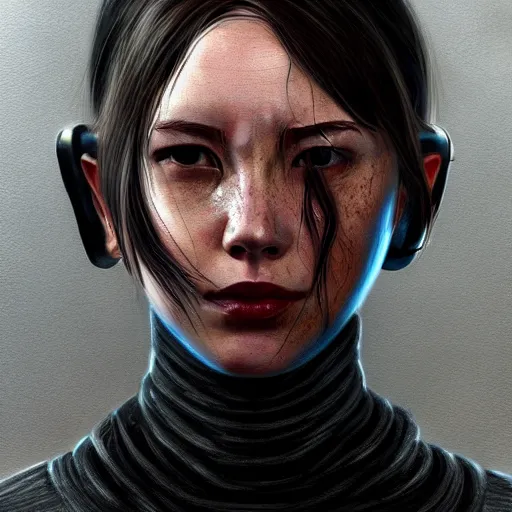 portrait of alyx vance from half life 2, digital, Stable Diffusion