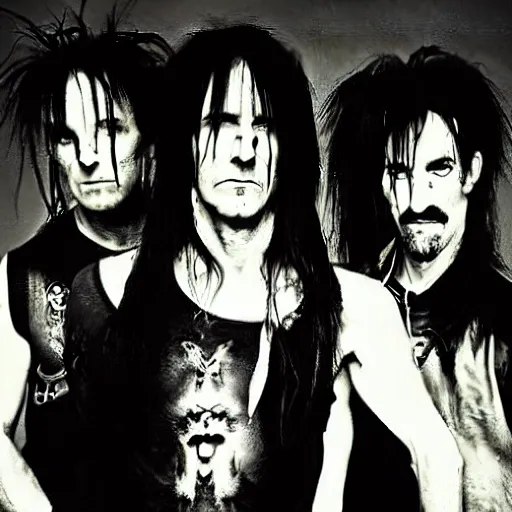 Prompt: skinny puppy band