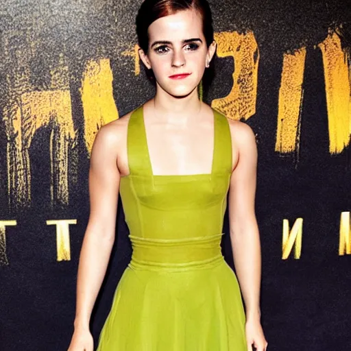 Image similar to Emma Watson as Hulk