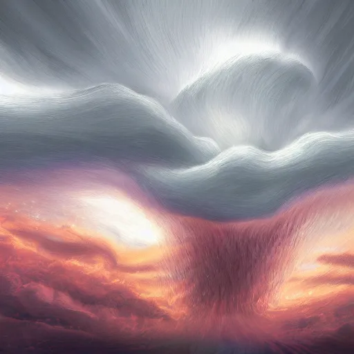 Image similar to i regret, storm is coming to get me, digital painting, futured, ultra detailed
