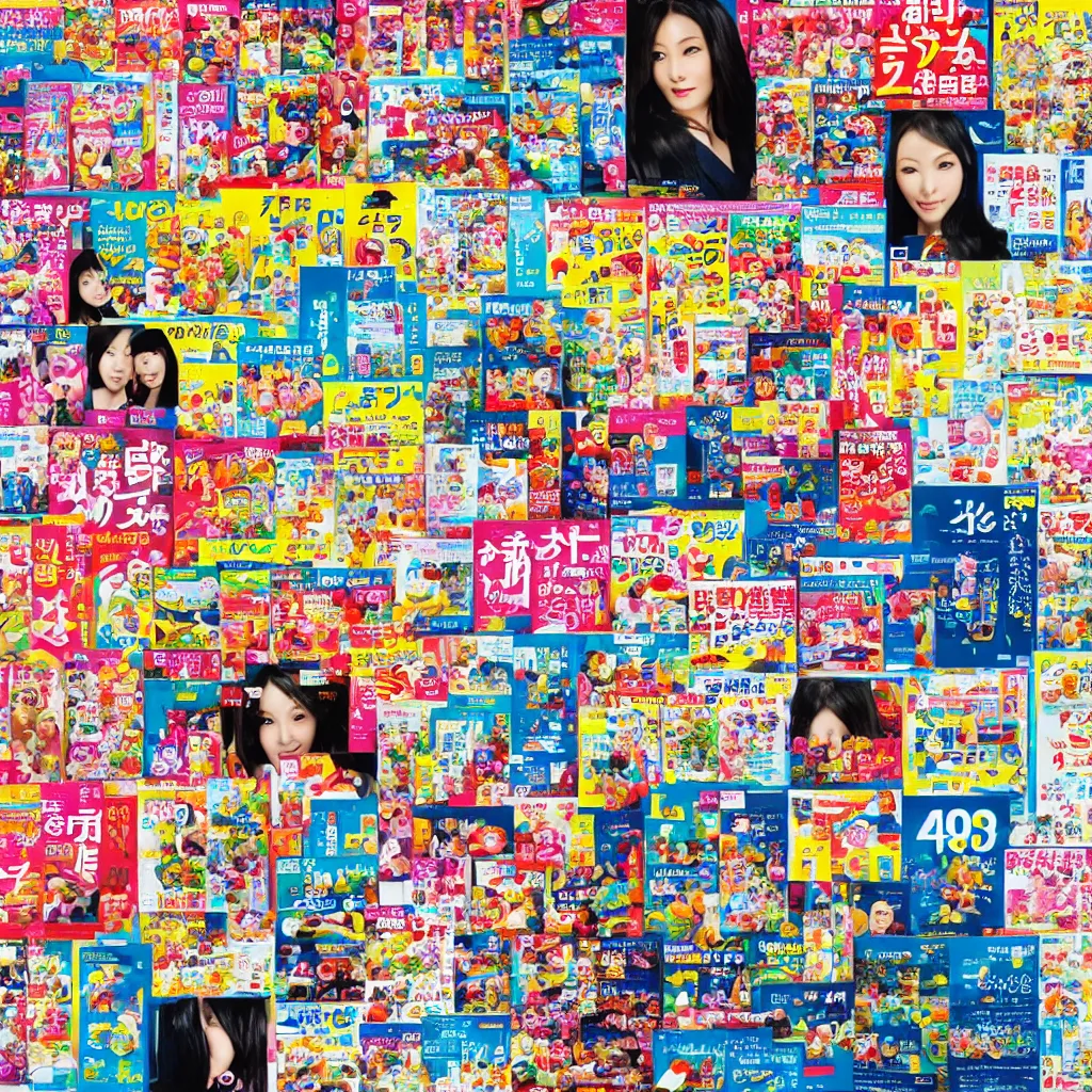 Image similar to bright japanese magazine advertisements