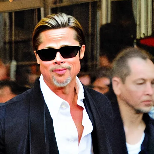 Prompt: brad pitt in prague