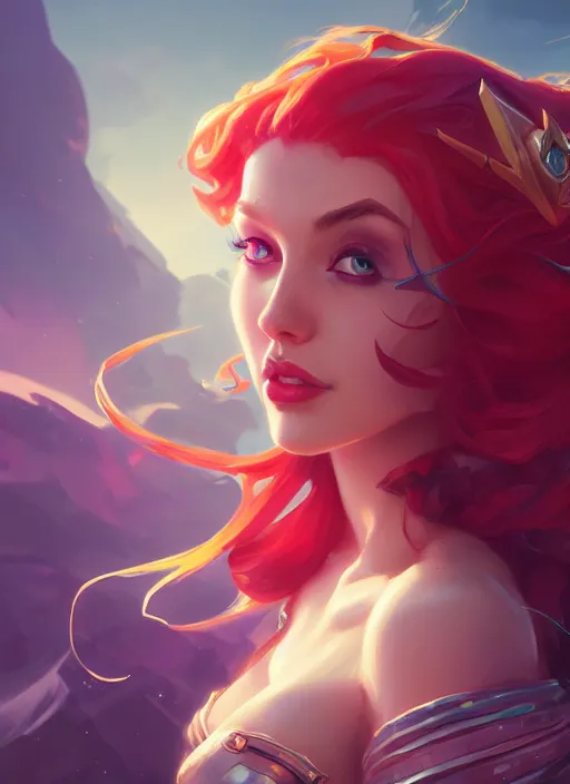 Image similar to miss fortune from league of legends, half body shot, path traced, highly detailed, high quality, digital painting, hd, alena aenami, lilia alvarado, shinji aramaki, karol bak, alphonse mucha, tom bagshaw