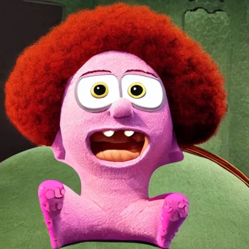 Image similar to patrick star with an afro