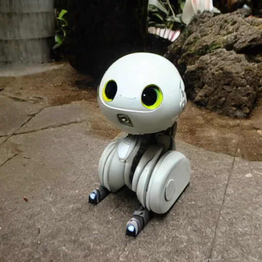 Prompt: a small animal robot by hayao miyazaki