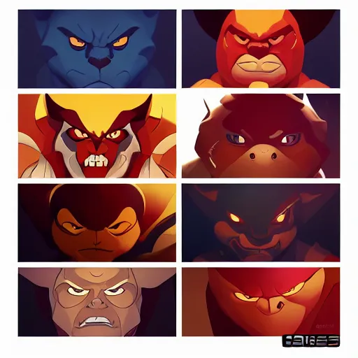 Image similar to face icon stylized minimalist thundercats, loftis, cory behance hd by jesper ejsing, by rhads, makoto shinkai and lois van baarle, ilya kuvshinov, rossdraws global illumination