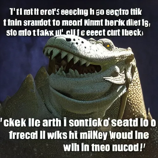 Image similar to so, let me get this straight. i'm somewhere that's not what i would call earth... i'm seeing freaking dragons, and... oh yeah, i'm talking to a cuff! yeah, okay, that is something i do now. i do magic, kill jacked - up beasts - - i'll probably fly next.