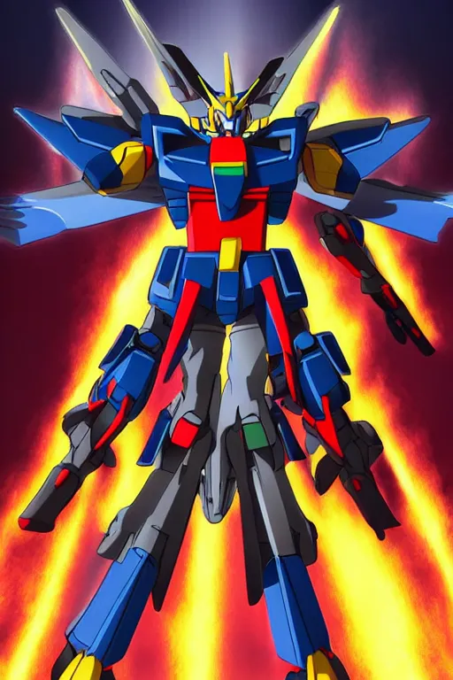 Prompt: gundam 3 d ninja armor illustration radiating aura