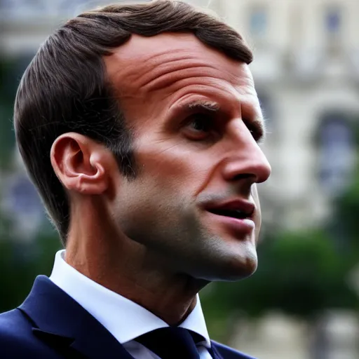 Prompt: Emmanuel Macron as a trade worker, Realistic, HDR, HDD, 8K, Profile Picture 1024px