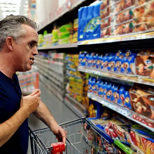 Image similar to jordan peterson crying in walmart