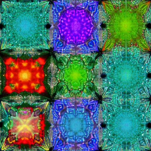 Image similar to landscape kaleidoscope micrograph
