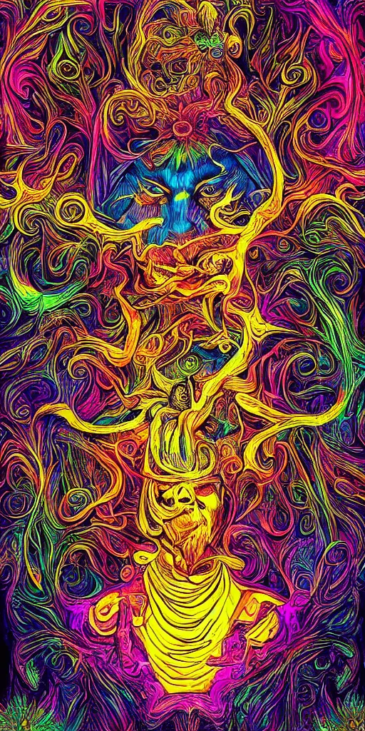 Image similar to god of psychedelics