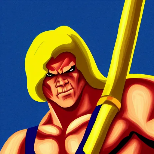 Image similar to he - man digital painting