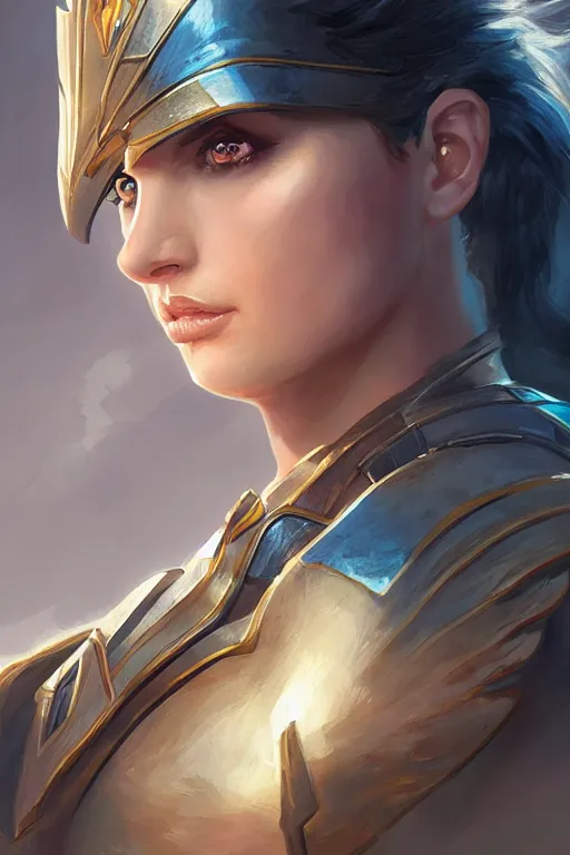 Image similar to amazon valkyrie athena, d & d, fantasy, portrait, highly detailed, headshot, digital painting, trending on artstation, concept art, sharp focus, illustration, art by artgerm and greg rutkowski and magali villeneuve