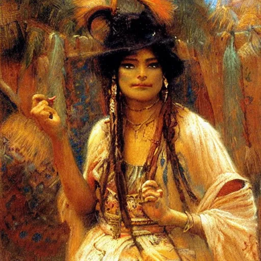 Image similar to montezuma painted by gaston bussiere