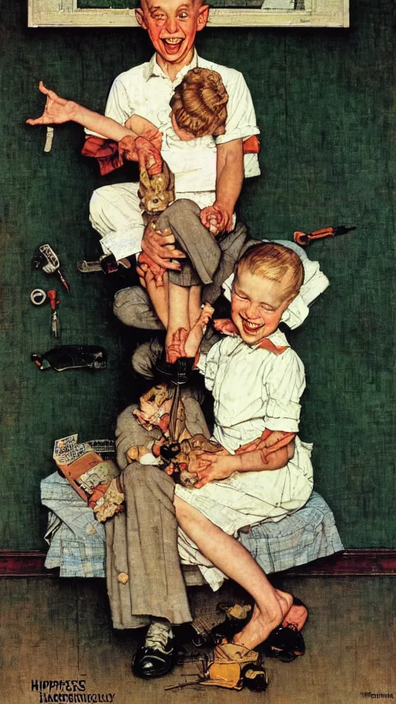 Image similar to happiness by Norman Rockwell
