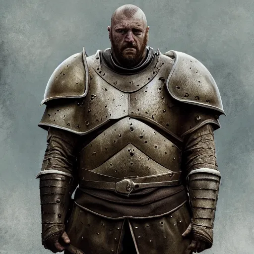 Image similar to gregor clegane from game of thrones, artstation hall of fame gallery, editors choice, #1 digital painting of all time, most beautiful image ever created, emotionally evocative, greatest art ever made, lifetime achievement magnum opus masterpiece, the most amazing breathtaking image with the deepest message ever painted, a thing of beauty beyond imagination or words, 4k, highly detailed, cinematic lighting