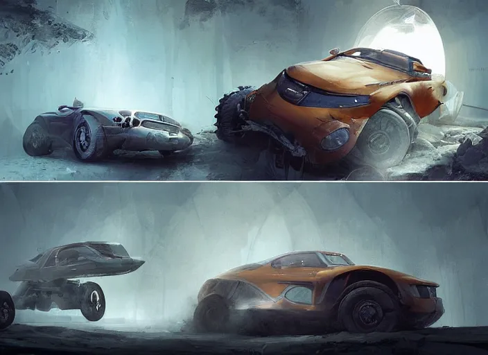 Image similar to a beautiful concept design of an old car converted into offroad sport. car design by cory loftis, fenghua zhong, ryohei hase, ismail inceoglu and ruan jia, henrik fisker and bruce kaiser and scott robertson and dmitry mazurkevich and doruk erdem and jon sibal, volumetric light.