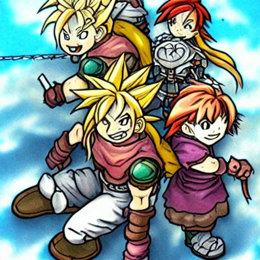 Image similar to chrono trigger fan art