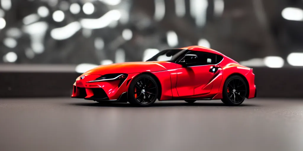 Prompt: Hot Wheels, 2022 toyota supra, cinematic, 8k, depth of field, bokeh.