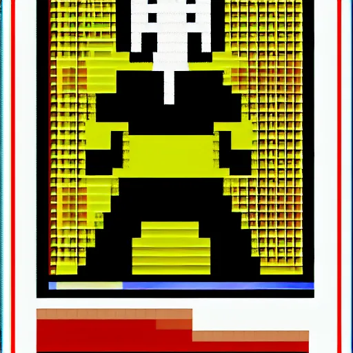 Image similar to colecovision pixel art of hillary clinton from 1 9 8 2