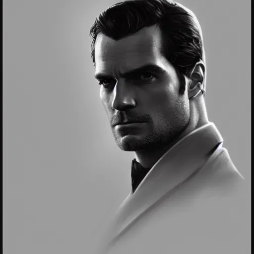 Image similar to henry cavill as james bond, portrait, highly detailed, digital painting, artstation, concept art, sharp focus, illustration, art by artgerm and greg rutkowski and alphonse mucha