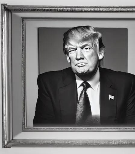 Prompt: a high quality, high detail, photorealistic portrait of donal trump by james nachtwey and lucian freud,
